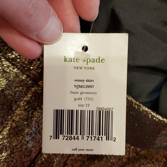 Kate Spade Metallic Pleated Skirt - Picture 5 of 9